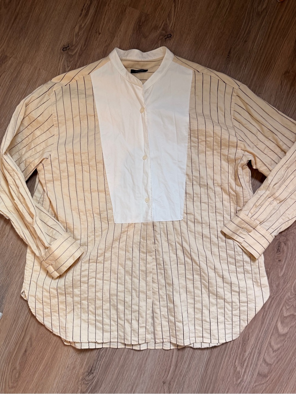 Massimo Dutti Cotton blend striped button down